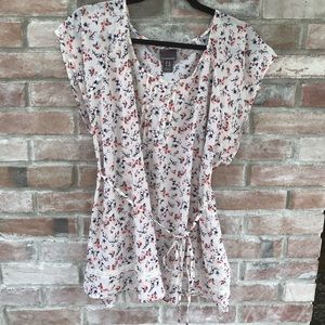 Motherhood Maternity Flower Blouse Shirt XL